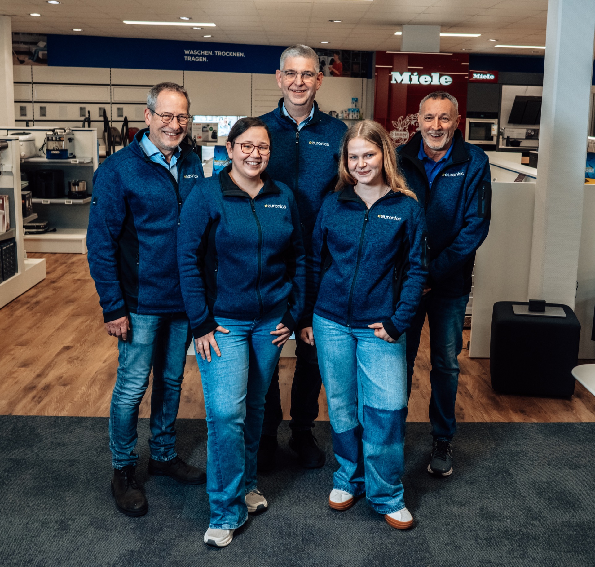 Das EURONICS Thonnet Team in Goch – 5 Mitarbeiter im Laden